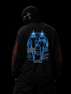 Long Sleeve T-Shirt — Futuristic Angel Halo Graphic