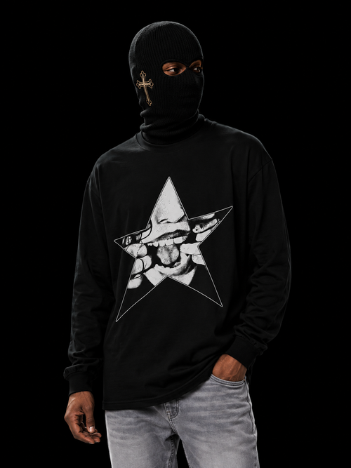 Undervish Star Graphic Long Sleeve Tee — Gothic Dove Band Shirt