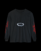 Long Sleeve T-Shirt — Futuristic Angel Halo Graphic