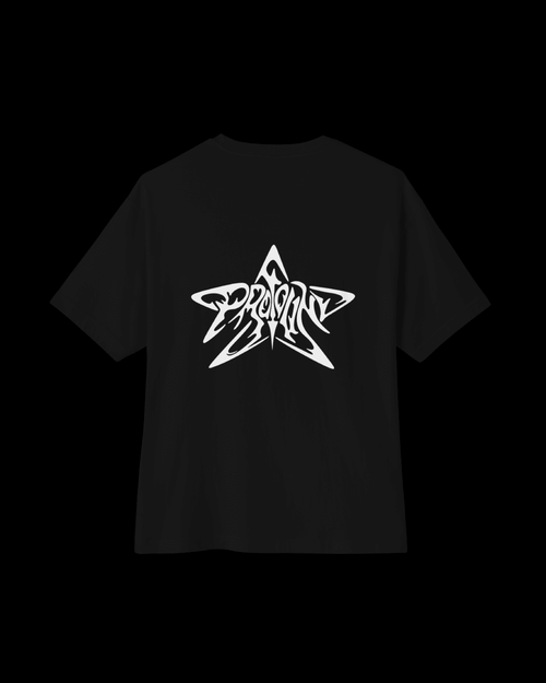Boxy Tee — Abstract Blue Surfer Graphic - Rivka Wear