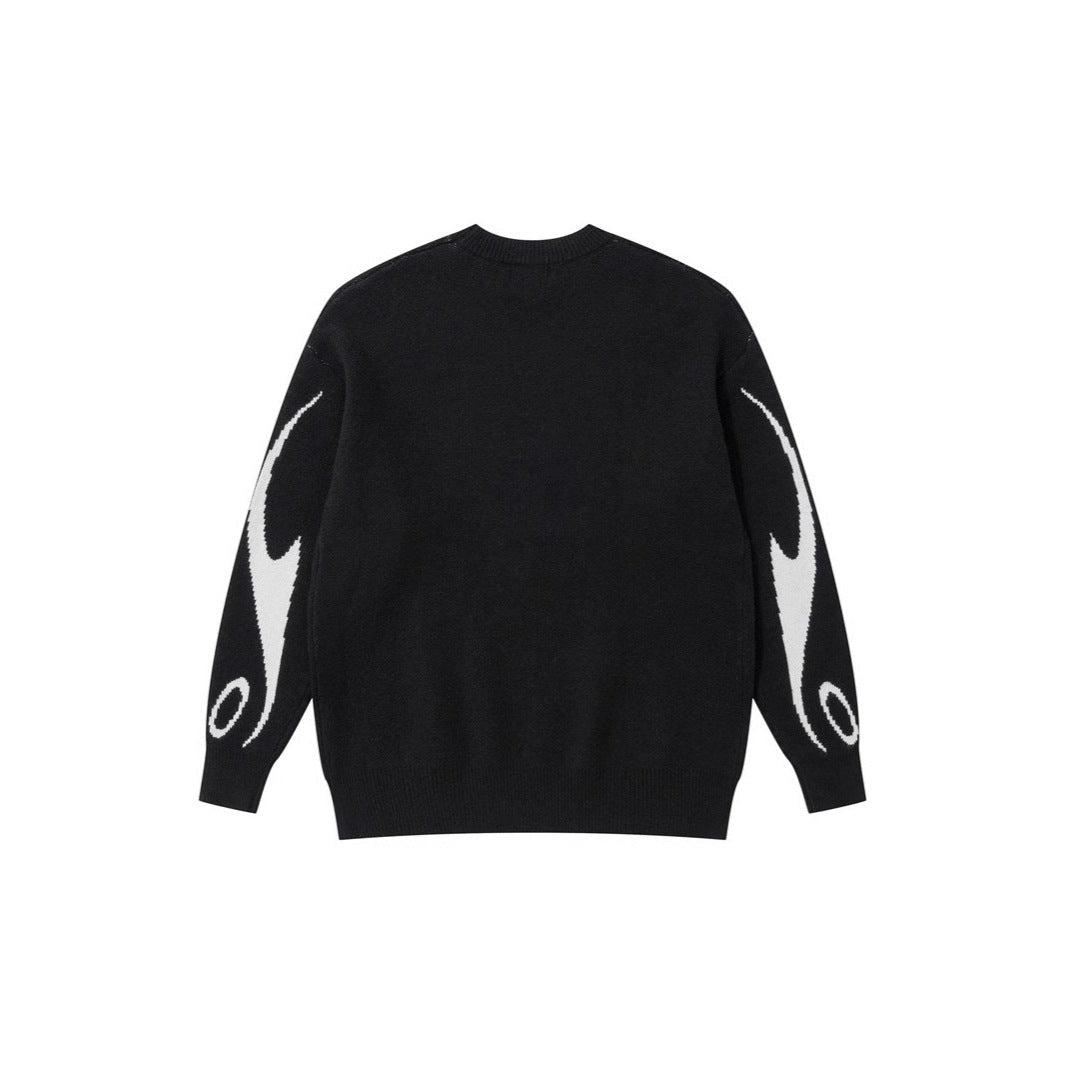Casual Loose-Fit 3D Effect Pullover Sweater – Polyester Street Style Top - Rivka Wear