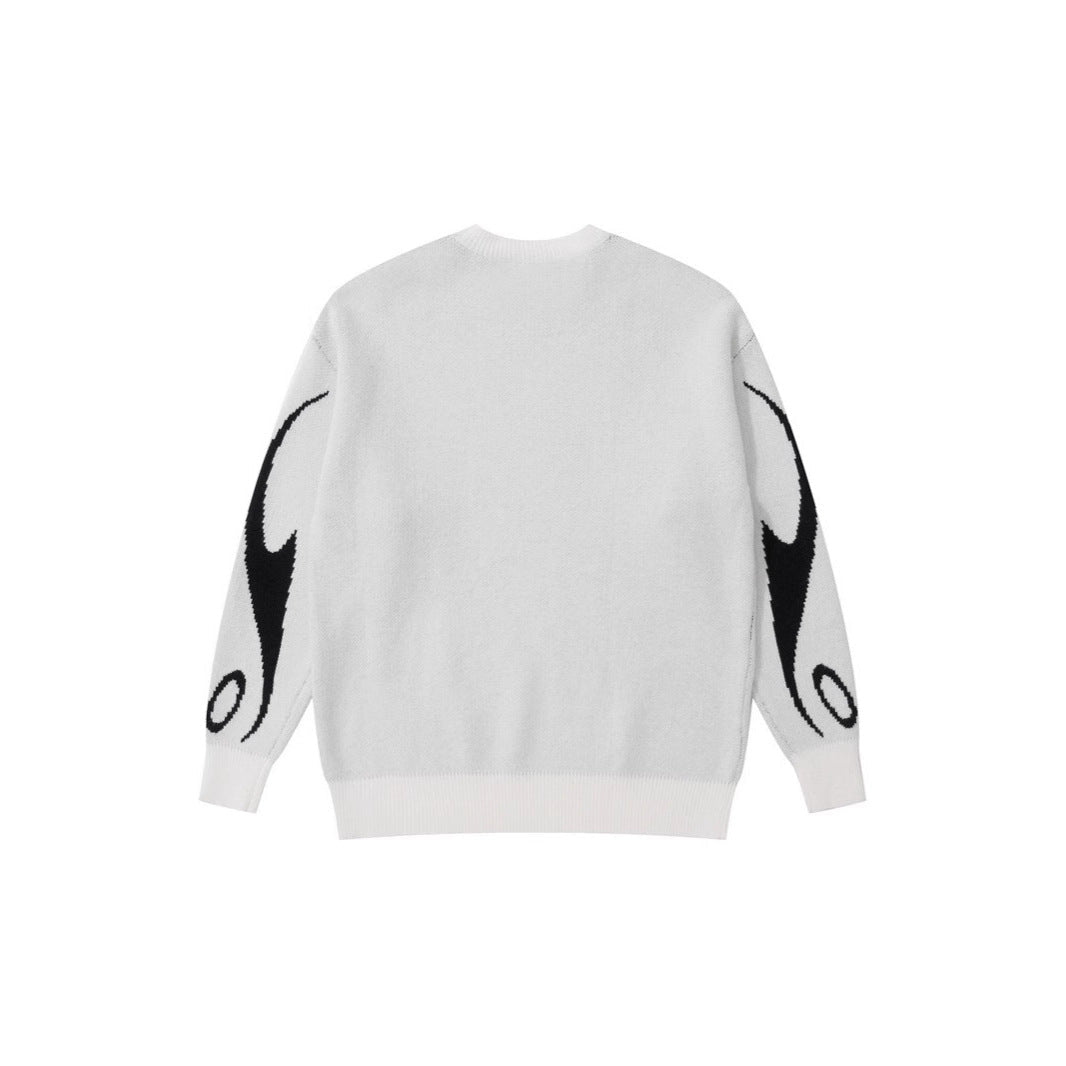 Casual Loose-Fit 3D Effect Pullover Sweater – Polyester Street Style Top - Rivka Wear