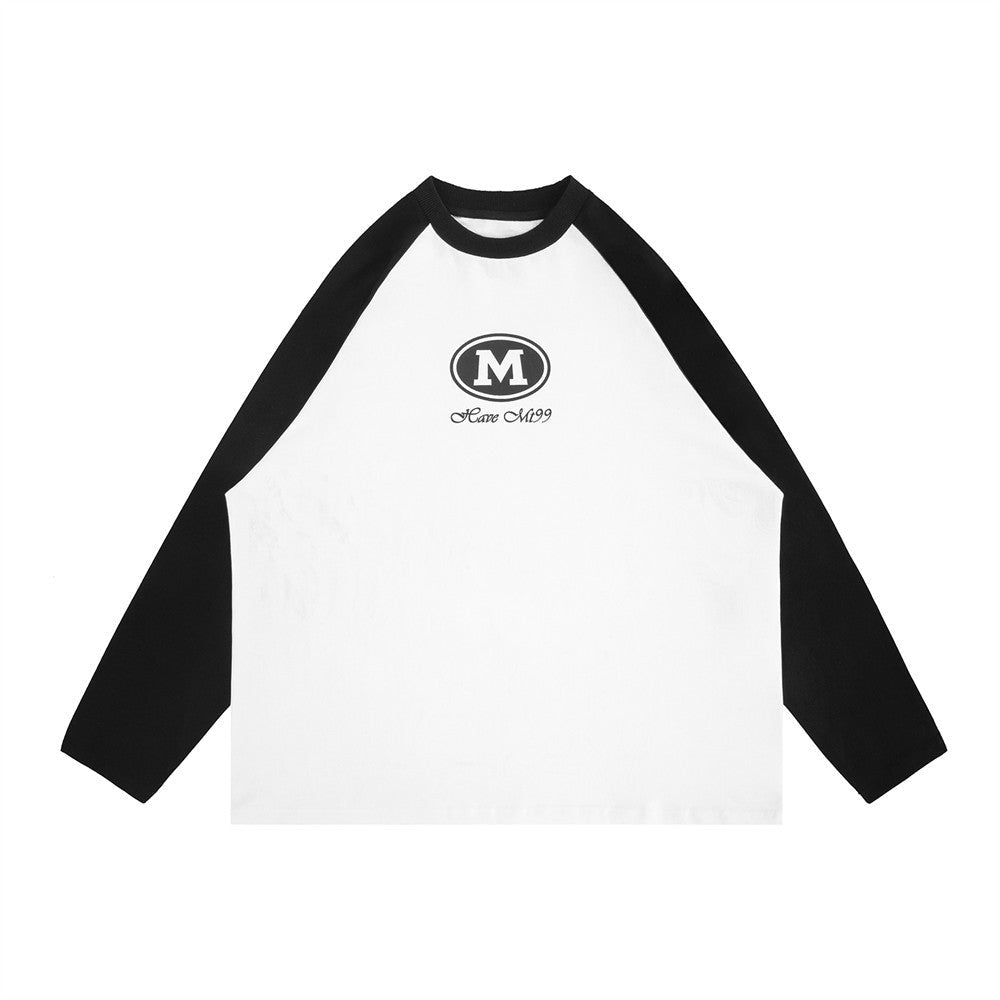 Color-Block Crew Neck Long-Sleeve Street Pullover – Cotton Autumn Sweatshirt - Rivka Wear