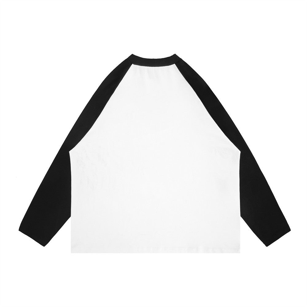 Color-Block Crew Neck Long-Sleeve Street Pullover – Cotton Autumn Sweatshirt - Rivka Wear