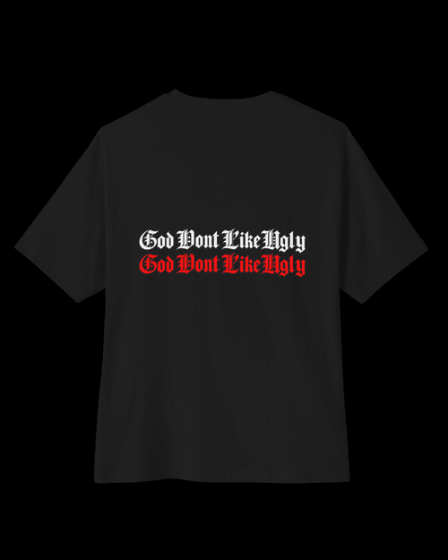 God Don’t Like Ugly Statue Gothic Tee - Rivka Wear