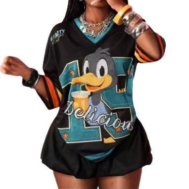 Harajuku Cartoon T-Shirt – Summer Streetwear Graphic Top - RivkaWear
