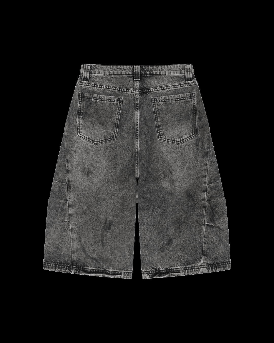 Men’s Heavyweight Cropped Washed Demin Jeans - Rivka Wear