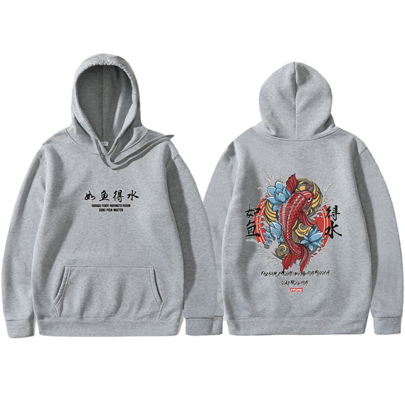 Mens Hip Hop Hoodie Ukiyoe Streetwear - RivkaWear
