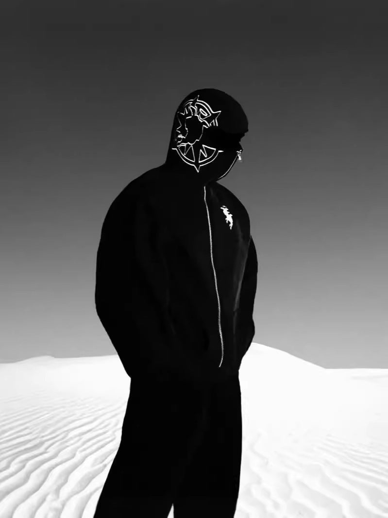 Men’s Shadow Pulse Oversized Streetwear Hoodie - Rivka Wear