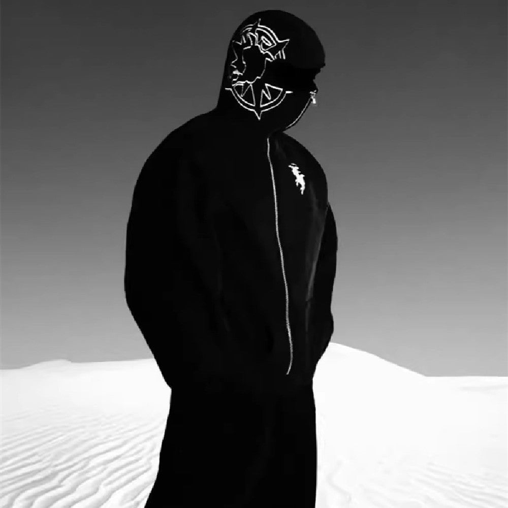 Men’s Shadow Pulse Oversized Streetwear Hoodie - Rivka Wear