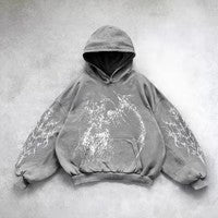 Men's Y2K Hip Hop Hoodie – Graphic Streetwear Sweatshirt - RivkaWear