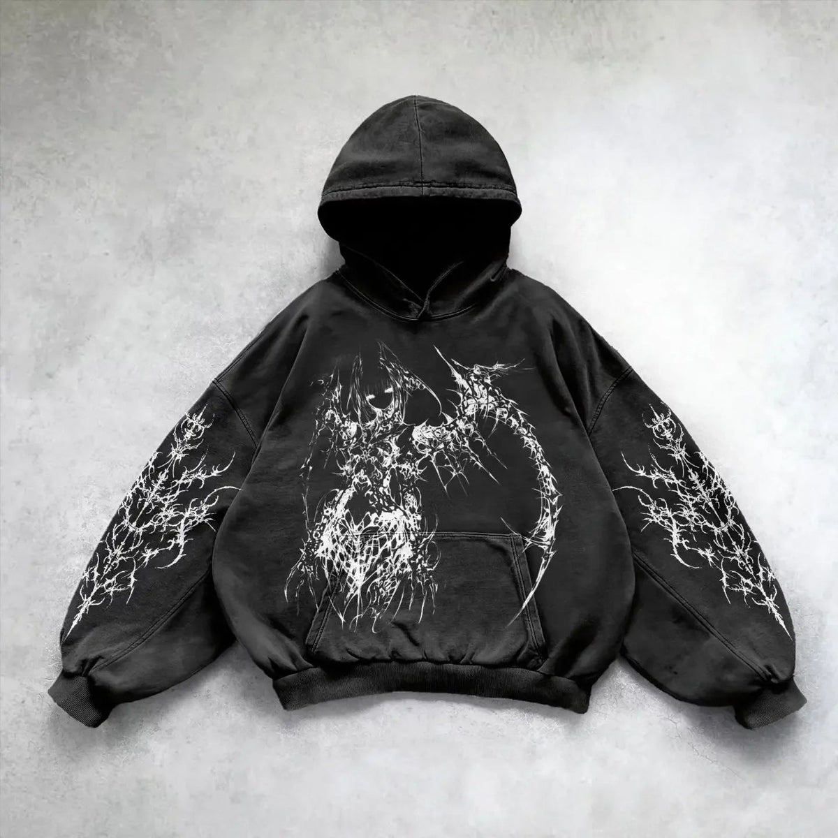 Men's Y2K Hip Hop Hoodie – Graphic Streetwear Sweatshirt - RivkaWear