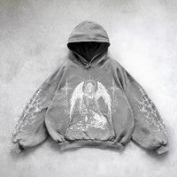 Men's Y2K Hip Hop Hoodie – Graphic Streetwear Sweatshirt - RivkaWear