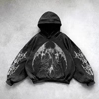 Men's Y2K Hip Hop Hoodie – Graphic Streetwear Sweatshirt - RivkaWear