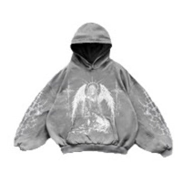 Men's Y2K Hip Hop Hoodie – Graphic Streetwear Sweatshirt - RivkaWear