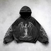 Men's Y2K Hip Hop Hoodie – Graphic Streetwear Sweatshirt - RivkaWear