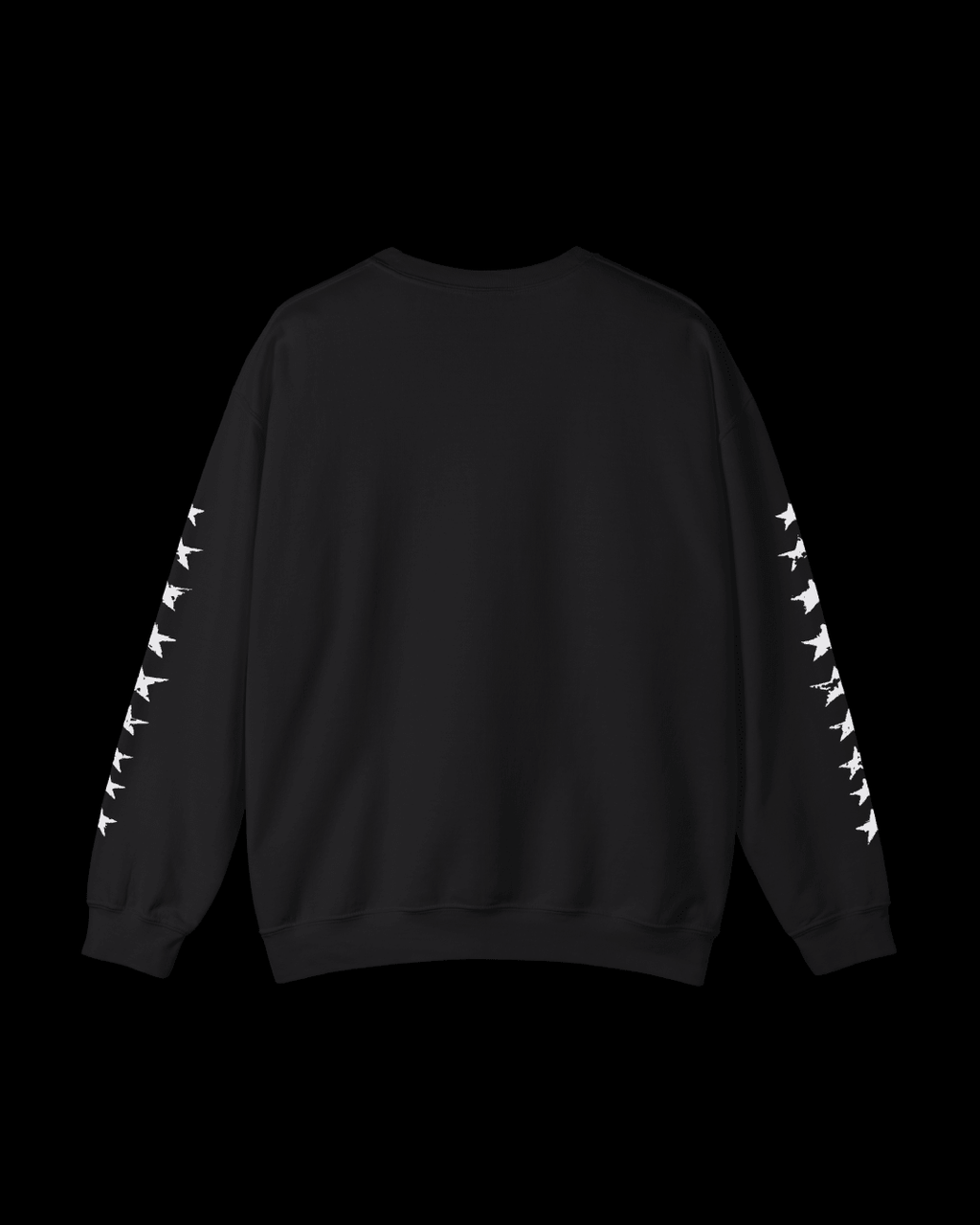 Ninja Eyes Crewneck Sweatshirt — "Fear Lives in Every Shadow" Graphic - Rivka Wear