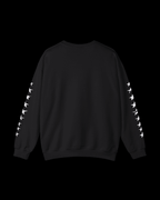Ninja Eyes Crewneck Sweatshirt — "Fear Lives in Every Shadow" Graphic - Rivka Wear