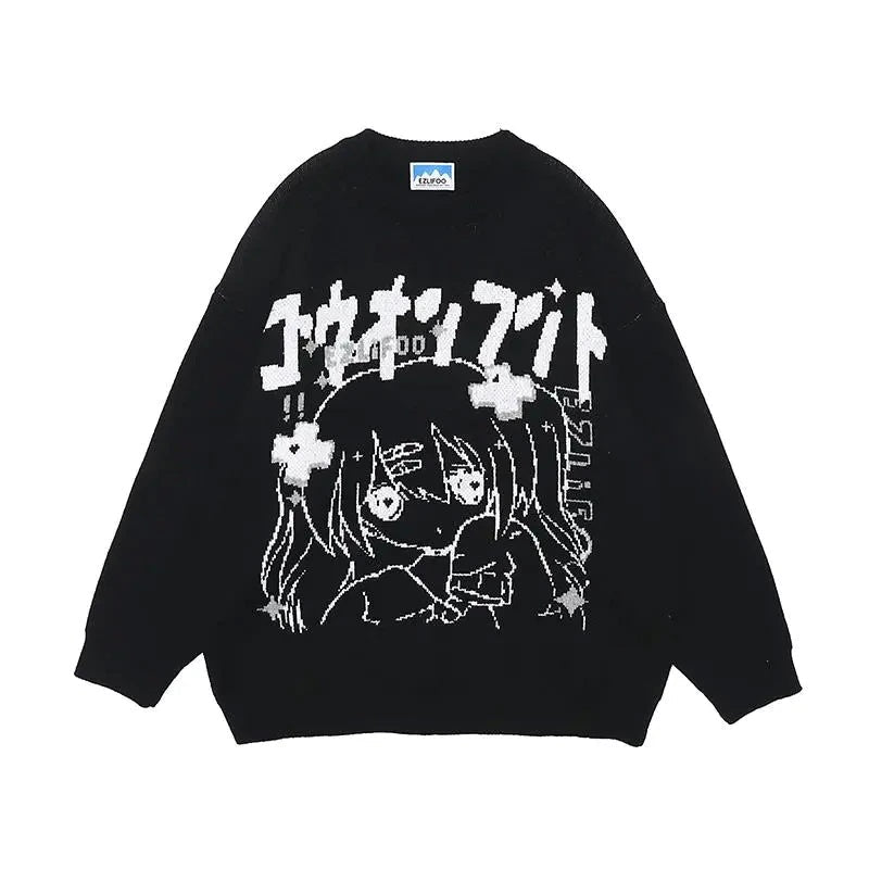 Oversize Round Neck Long Sleeve Jumper – Casual Knit Sweater - Rivka Wear