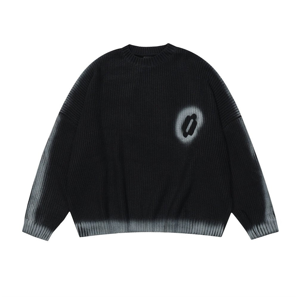 Personality Crewneck Sweater – Oversize Slouchy Street Fashion Knit - Rivka Wear