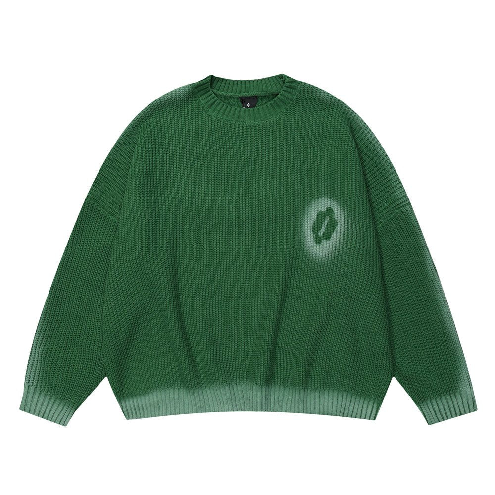 Personality Crewneck Sweater – Oversize Slouchy Street Fashion Knit - Rivka Wear