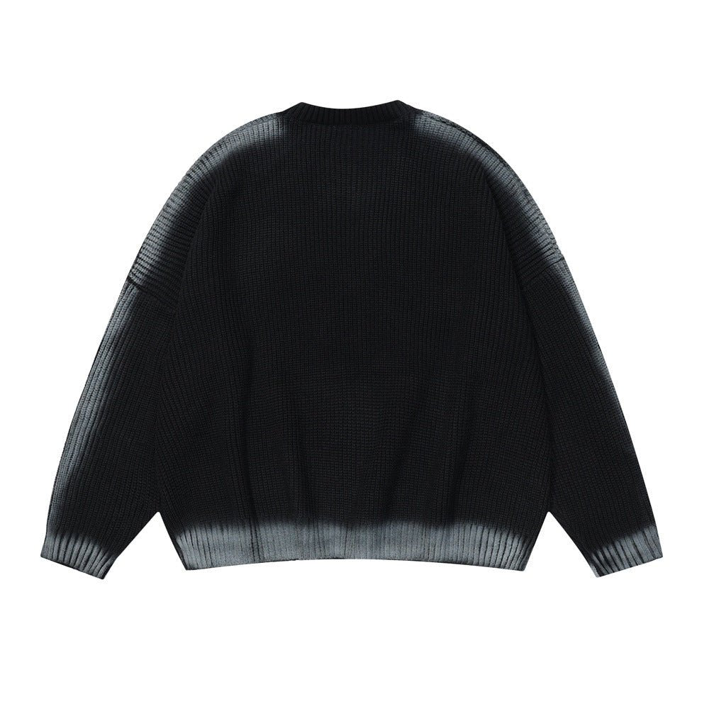 Personality Crewneck Sweater – Oversize Slouchy Street Fashion Knit - Rivka Wear