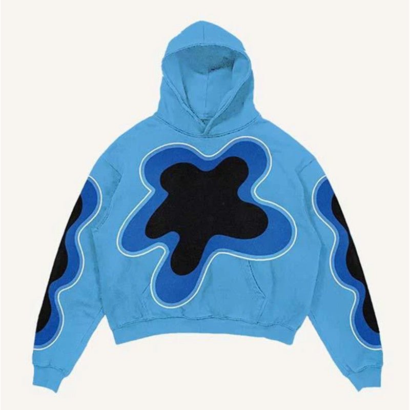 Retro High-Street Y2K Harajuku Gothic Hoodie – Digital Print Pullover Sweatshirt - Rivka Wear