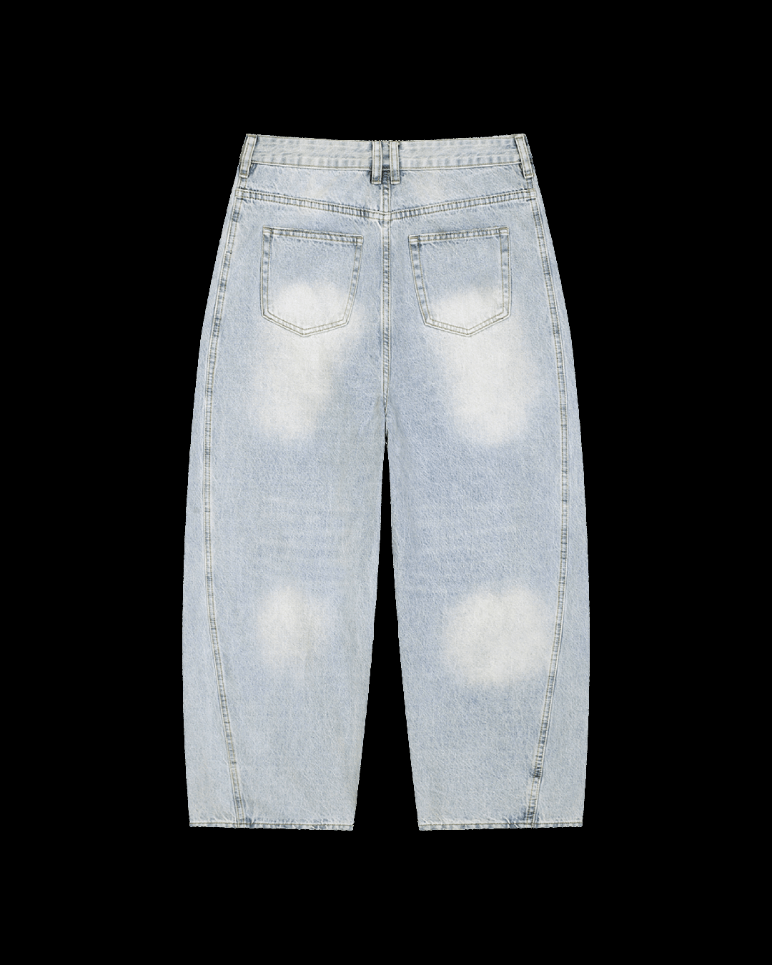 Rivka Basics | Men's Vintage Wash Sunfade Barrel Leg Jeans - Rivka Wear