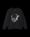 Skull Blur Crewneck Sweatshirt — Distorted Racing Skull Graphic - Rivka Wear