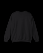 Snake Crewneck Sweatshirt — Purple Galaxy Serpent with Vertical Kanji - Rivka Wear