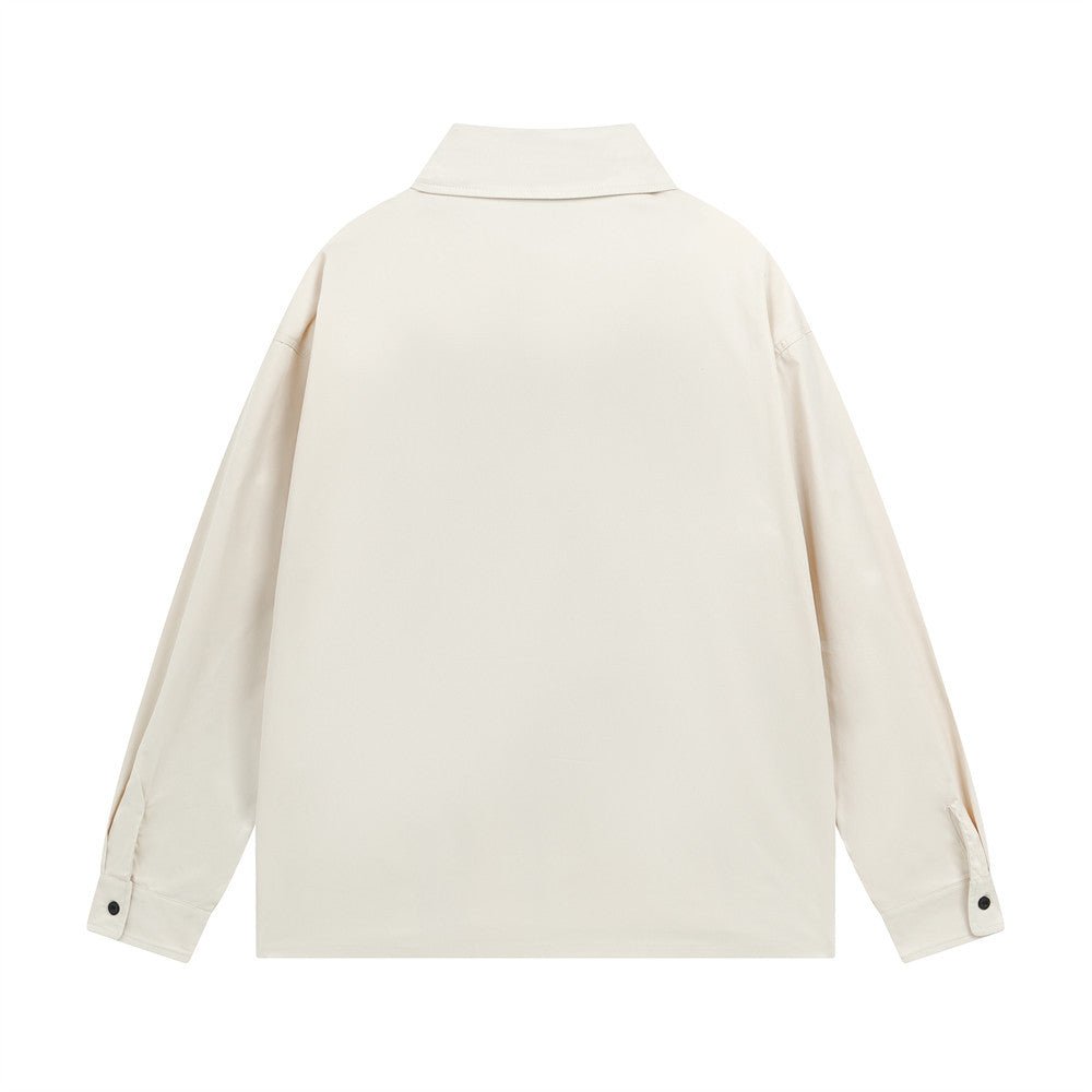 Trendy High Street Spring Autumn Casual Loose Japanese Style Shirt – Cotton Blend Long Sleeve - Rivka Wear