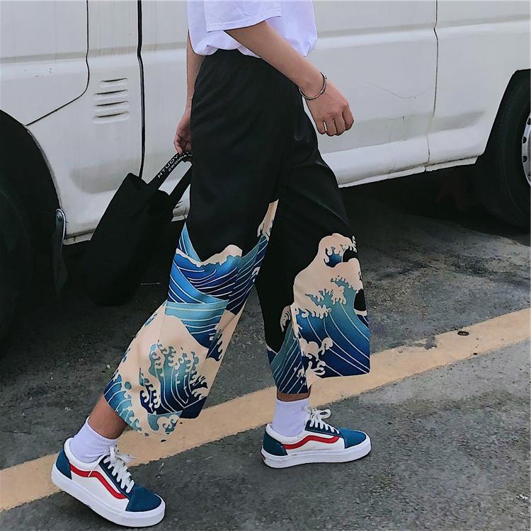 Women's Japanese Harajuku Wide-Leg Pants – Oversized Streetwear Trousers - RivkaWear