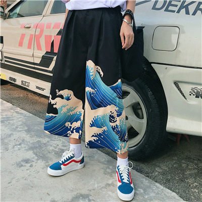 Women's Japanese Harajuku Wide-Leg Pants – Oversized Streetwear Trousers - RivkaWear